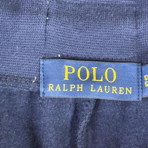 Polo Ralph Lauren Shorts Mens 5XLT Navy Fleece Sweatshorts Drawstring 1967 - Picture 10 of 15